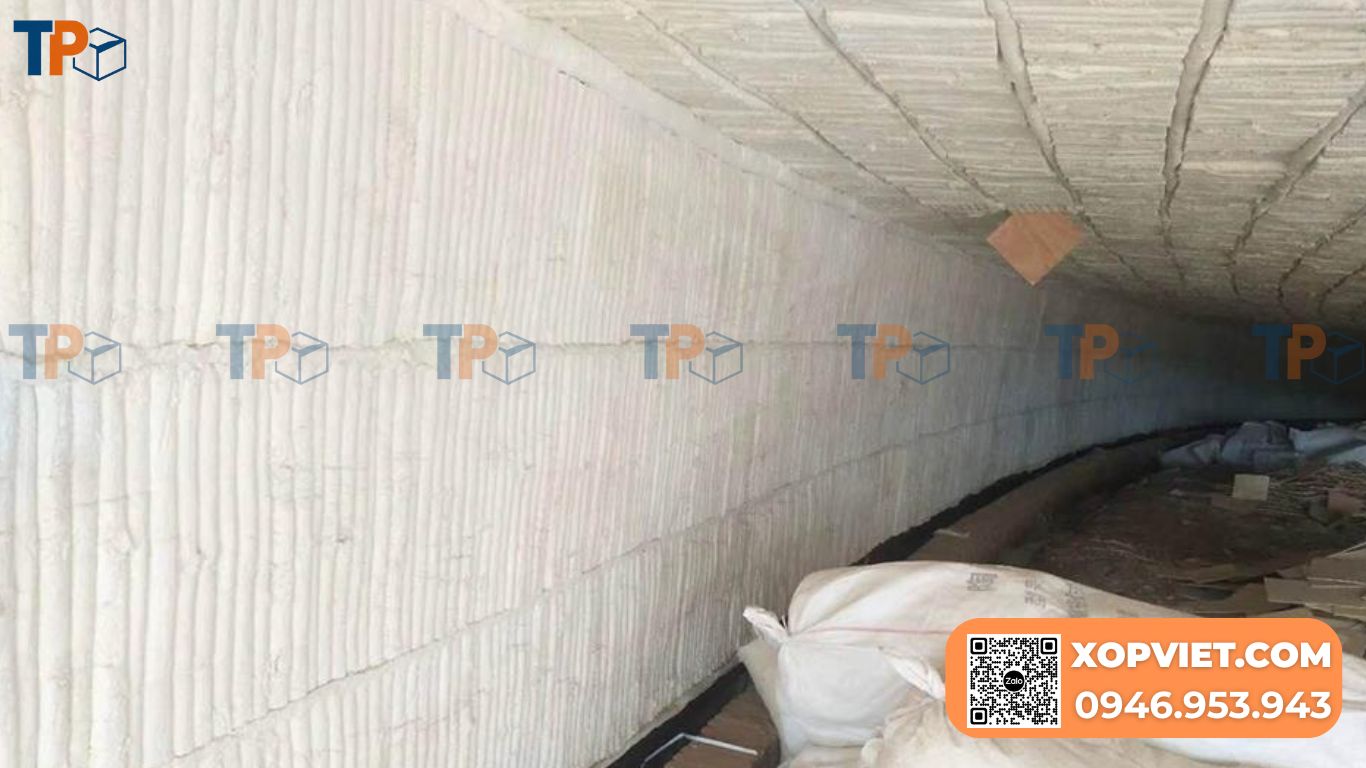 Sử dụng bông gốm thuỷ tin trong cách nhiệt, chống cháy cho công trình xây dựng