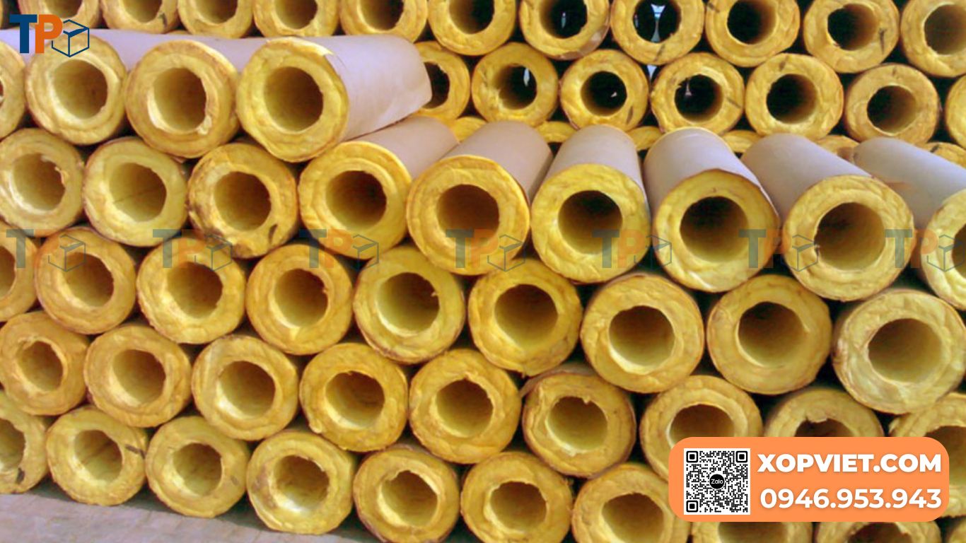 Tổng kho bông thuỷ tinh dạng ống cách nhiệt