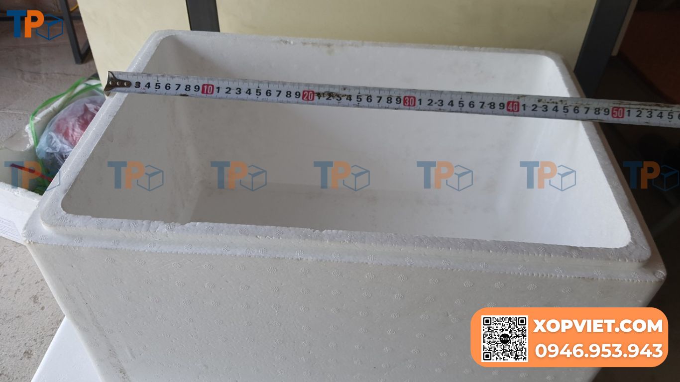 Kích thước thùng xốp 40