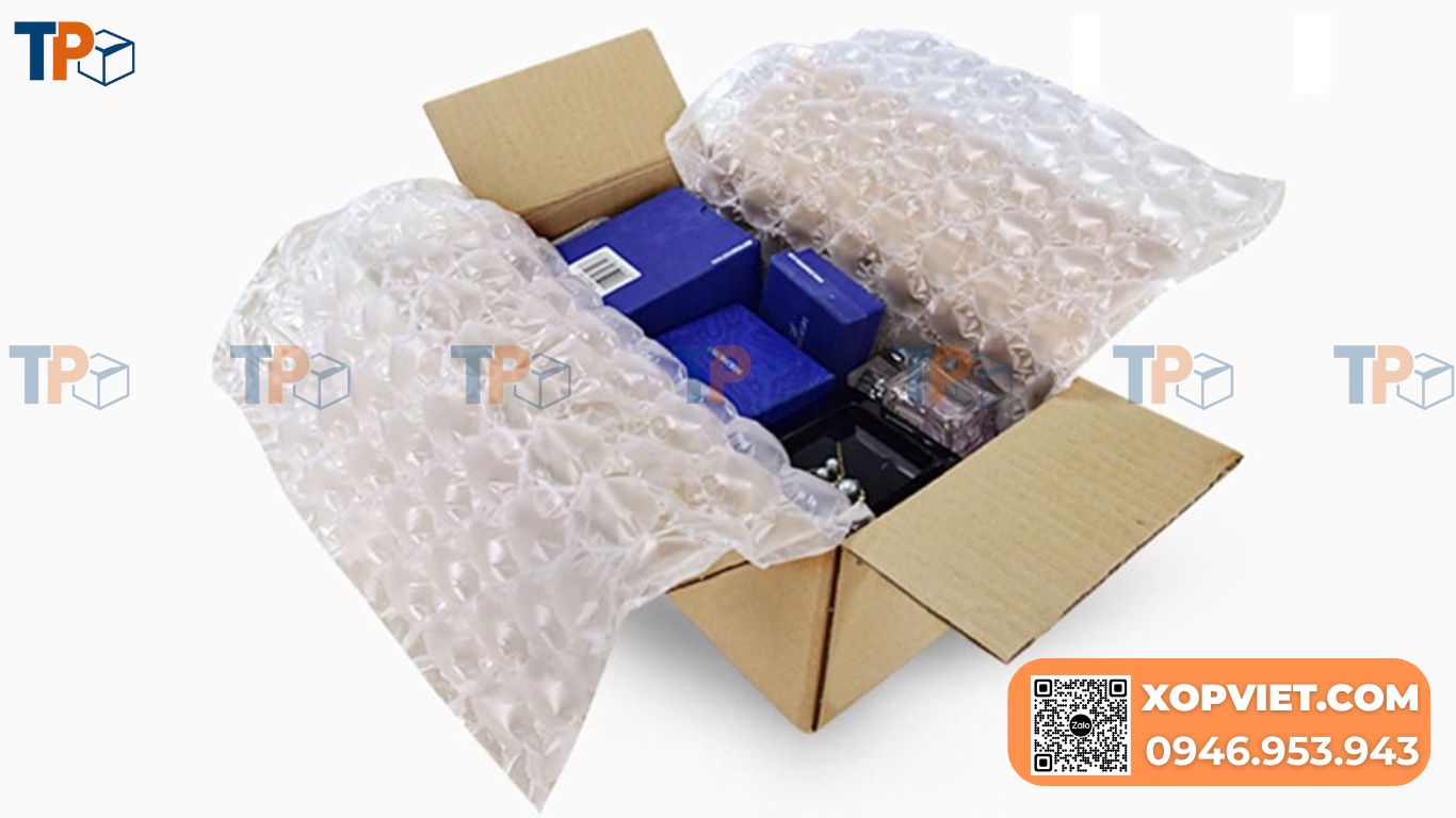 sử dụng xốp hơi trong đóng gói hàng hoá thương mại điện tử