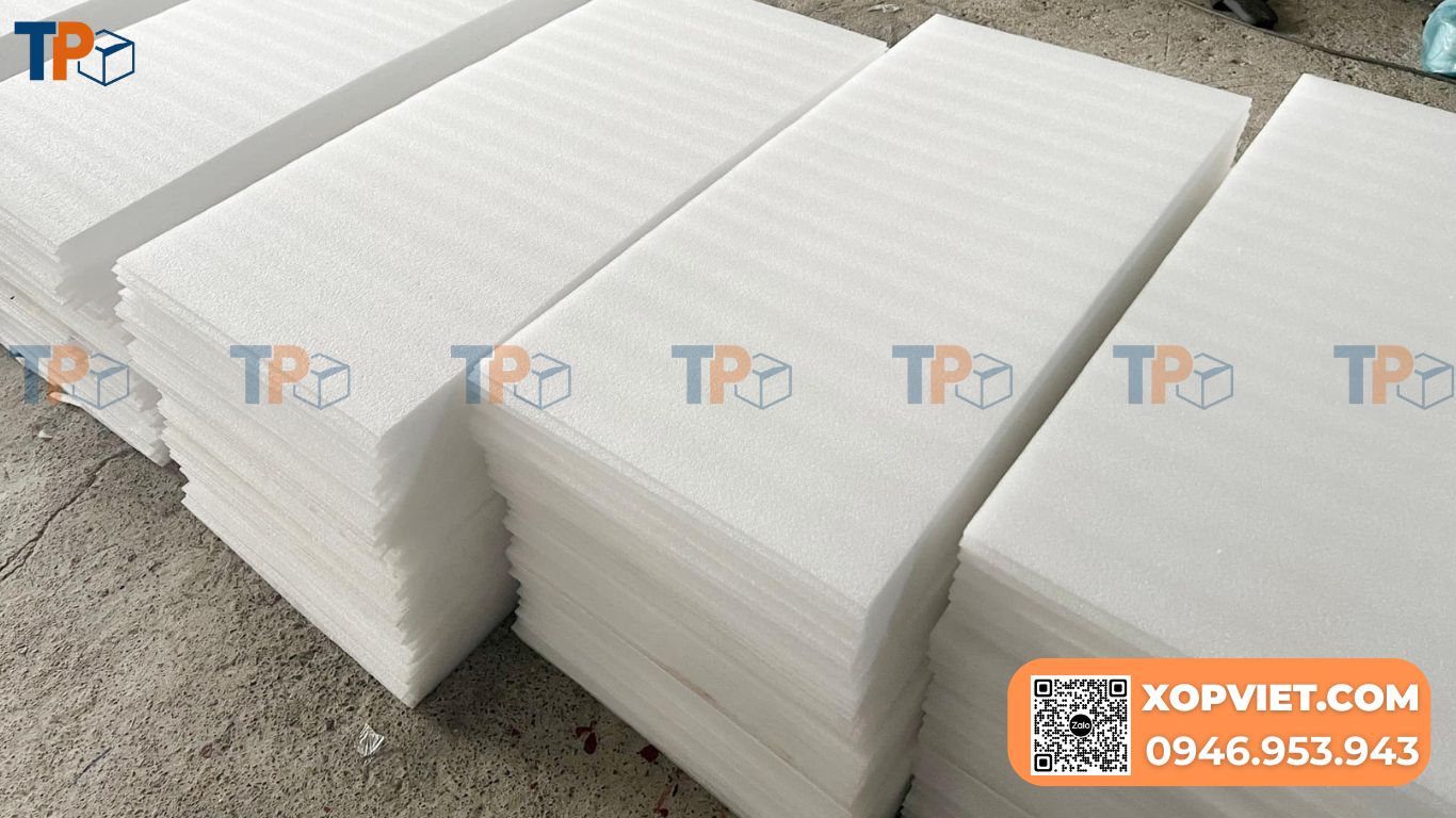 Tấm xốp PE foam dày 3cm chính hãng, giá rẻ