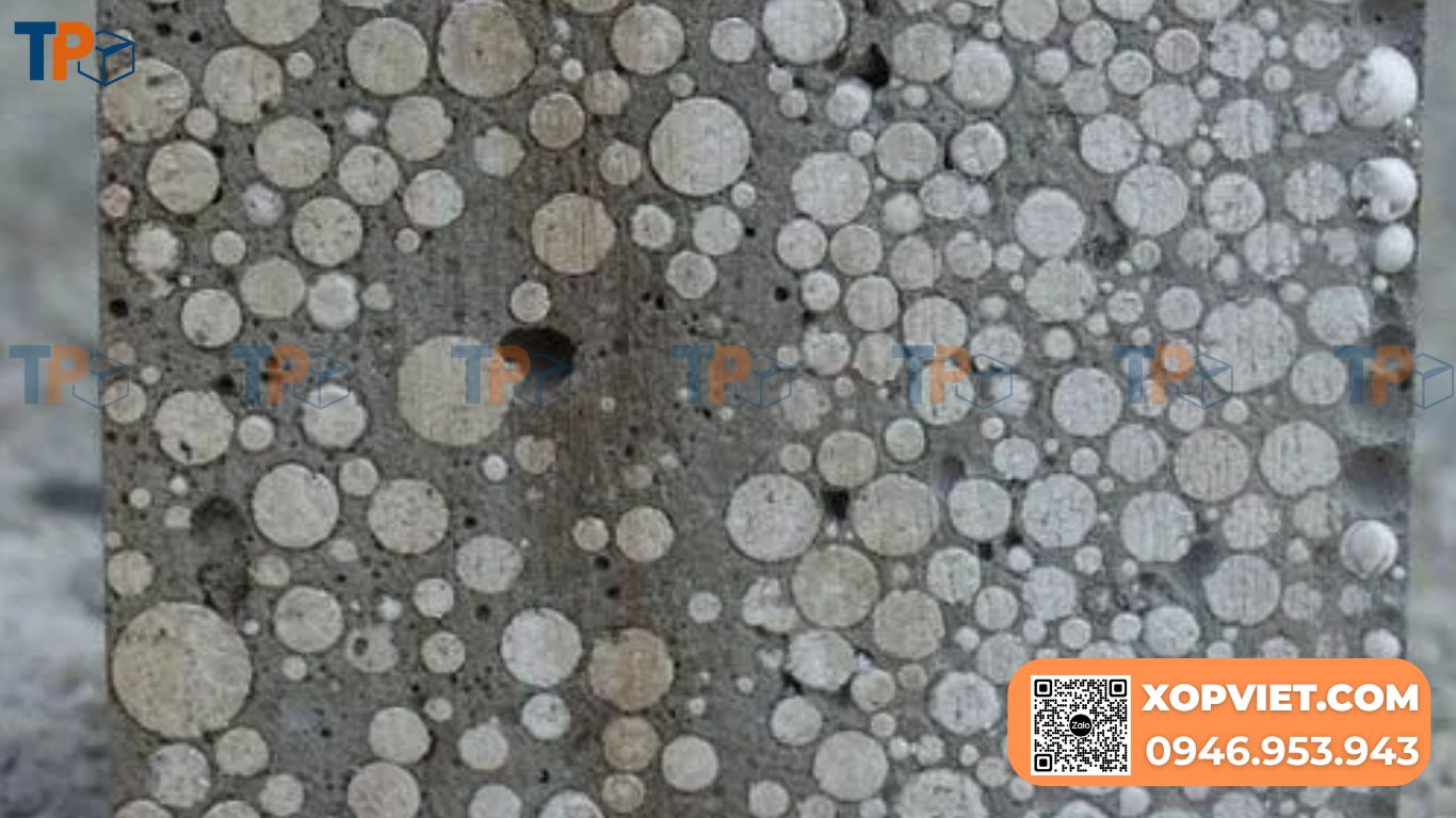 Sử dụng hạt xốp trong sản xuất bê tông nhẹ