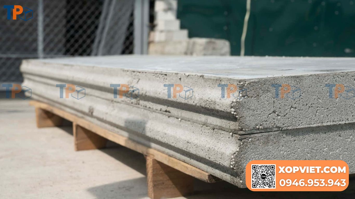 Bê tông nhẹ chống nóng là vật liệu xây dựng có cấu trúc đặc biệt với 70-80% thể tích là bọt khí hoặc cốt liệu tỷ trọng thấp (hạt xốp EPS)
