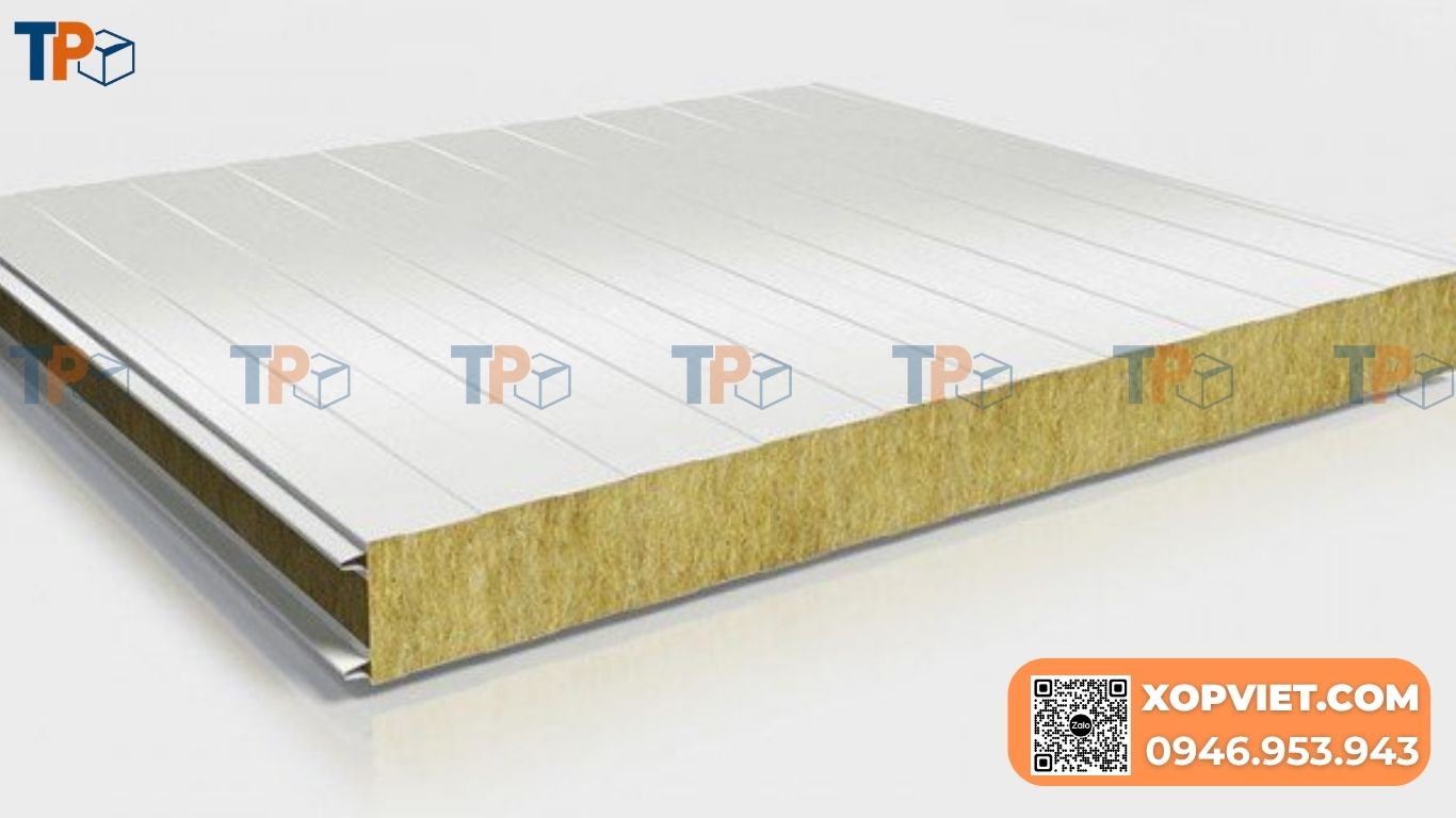 Tấm panel lõi bông khoáng Rockwool