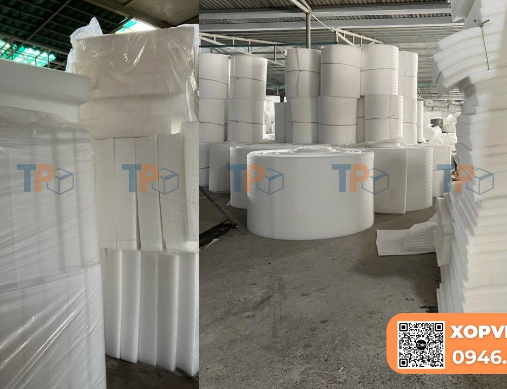 Xốp PE Foam Hà Nội dạng cuộn, tấm, nhiều kích thước giá rẻ