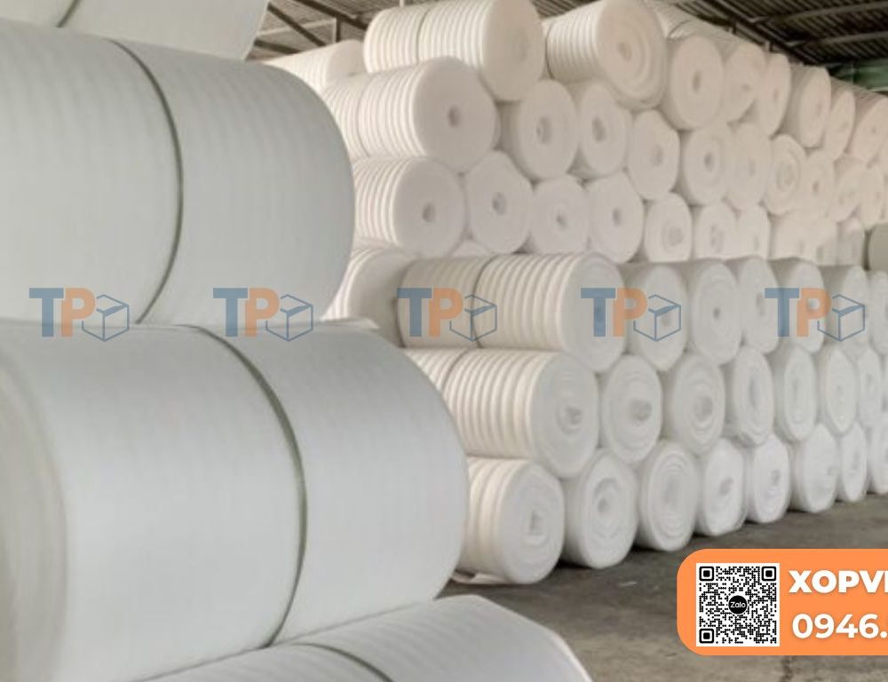 Xốp PE foam dạng cuộn, dùng trong đóng gói, bảo vệ hàng hoá