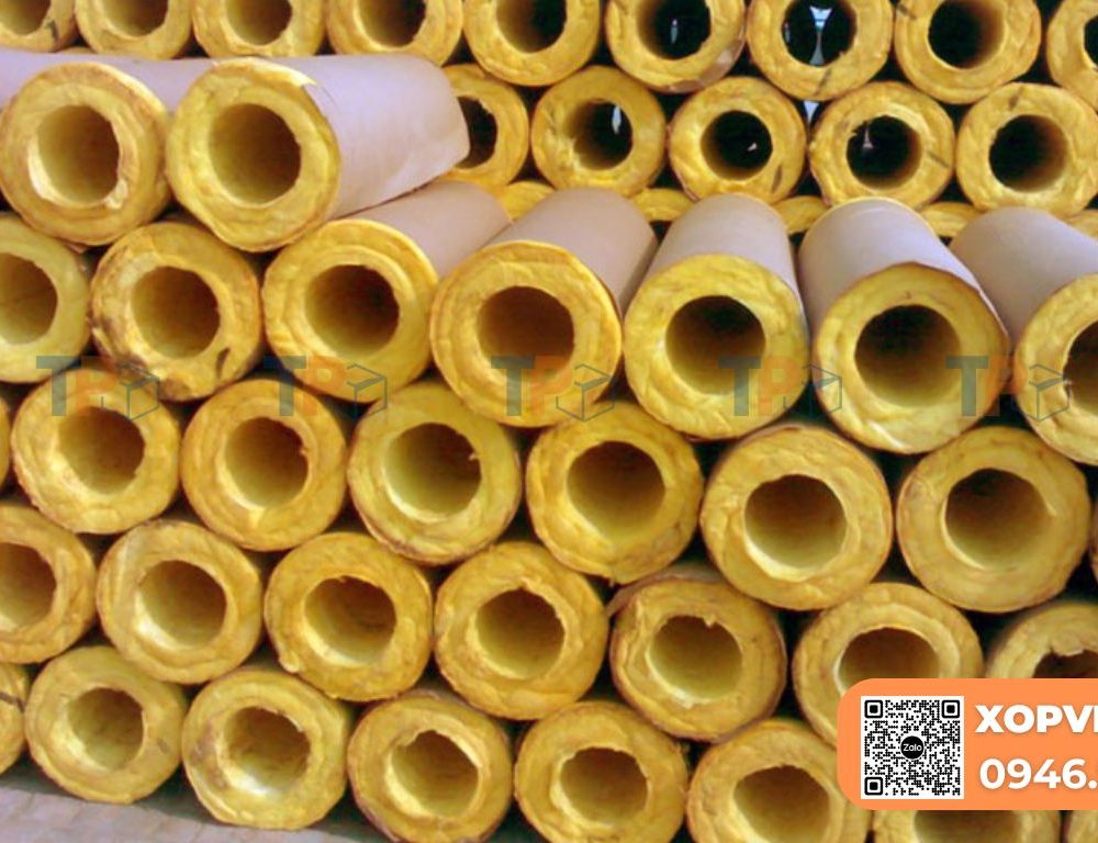 Tổng kho bông thuỷ tinh dạng ống cách nhiệt