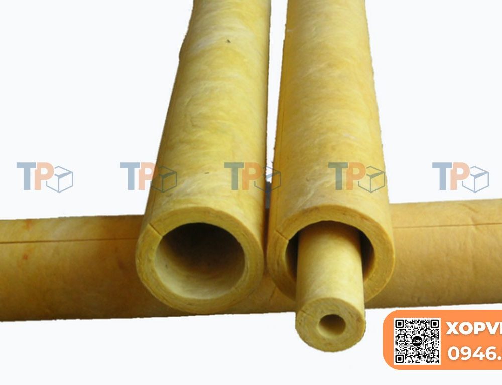 Bông thuỷ tinh dạng ống cách nhiệt chính hãng, giá nhà máy tại Tiến Phong (xopviet.com)