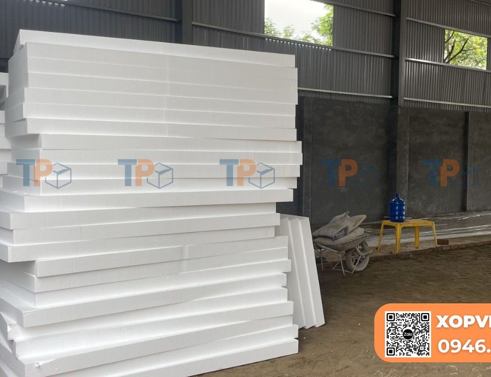 Tấm xốp EPS tại công trình, sản phẩm cách nhiệt chống nóng rất tốt