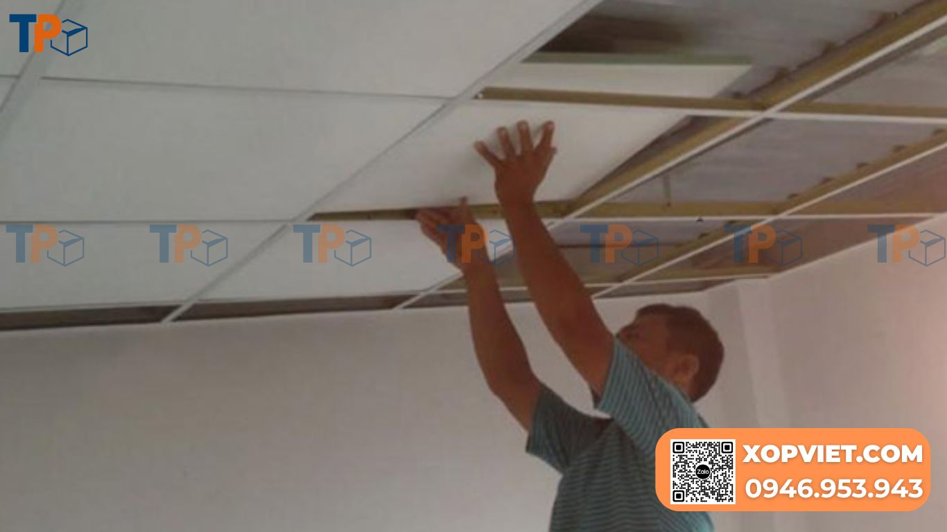 Tấm xốp cách nhiệt trần nhà: Vật liệu chống nóng hiệu quả, giá tốt