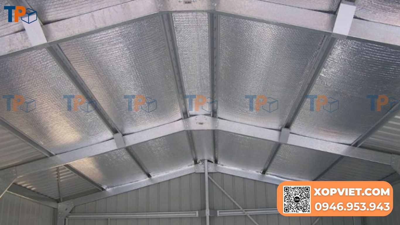 Mút xốp cách nhiệt chống nóng mái tôn chính hãng, giá Nhà máy